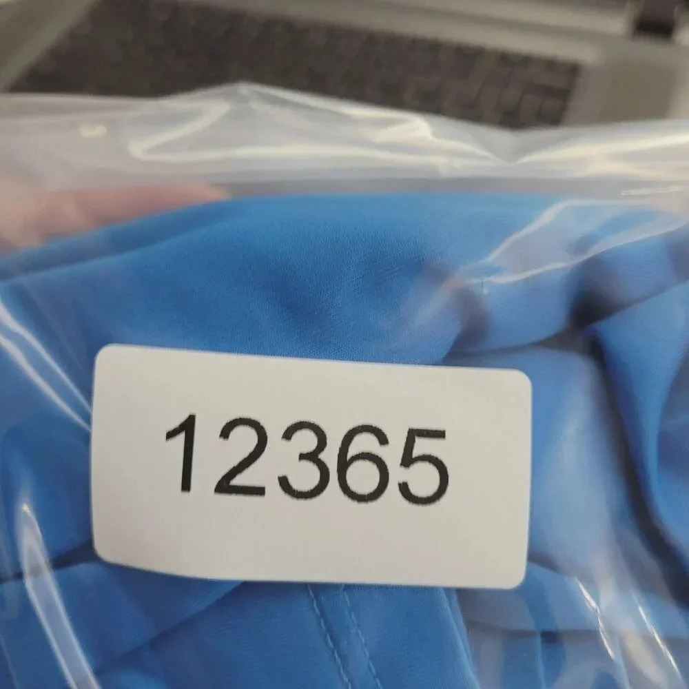 Lane Bryant Sleeveless Blue Maxi Dress 18/20 Polyester Spandex Ruffled Hem  11CT - Picture 7 of 7